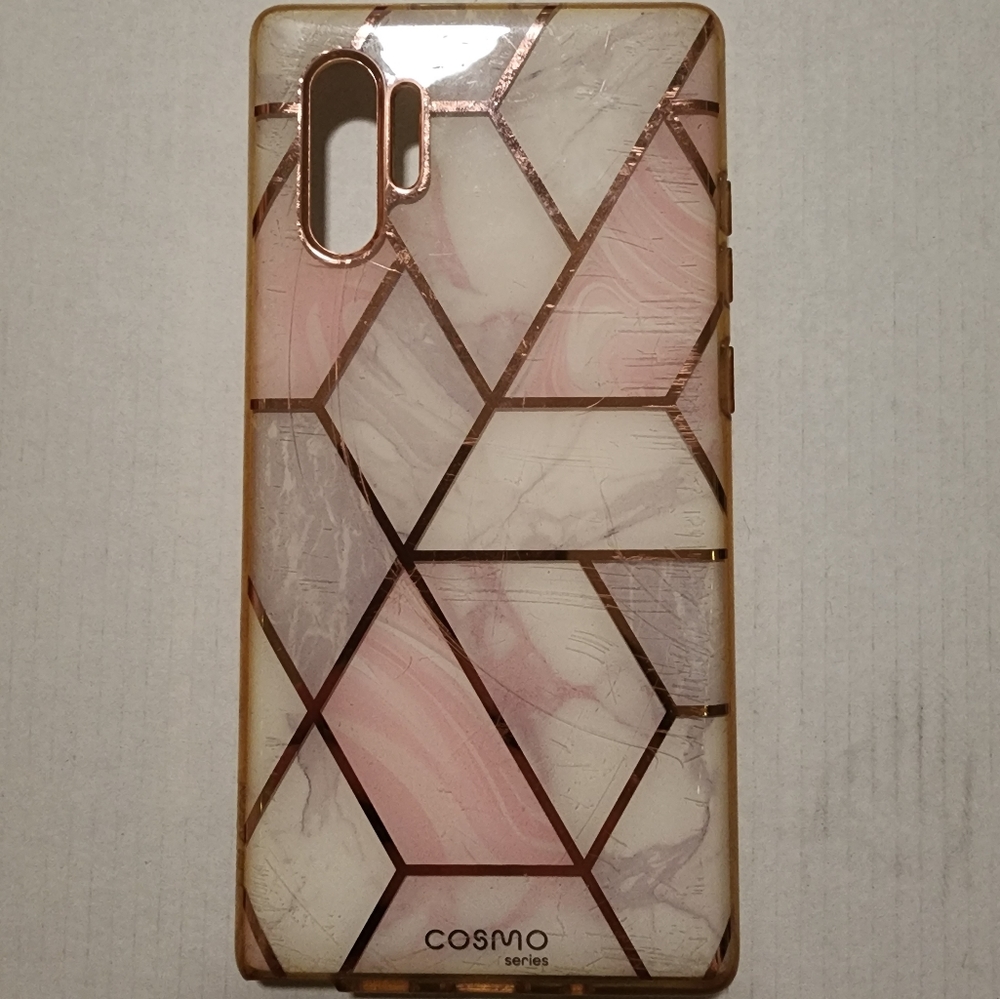 Galaxy Note 10 plus Pink Marble Case